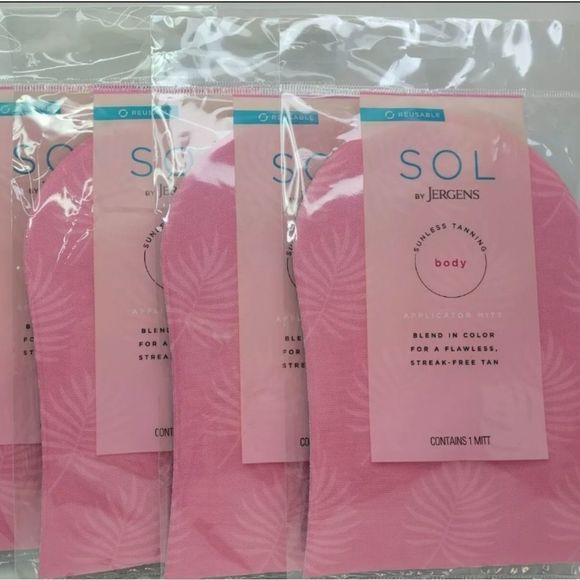 Lot of 4 SOL by Jergens Sunless Self-Tanning Reusable Application Mitt - Picture 1 of 3